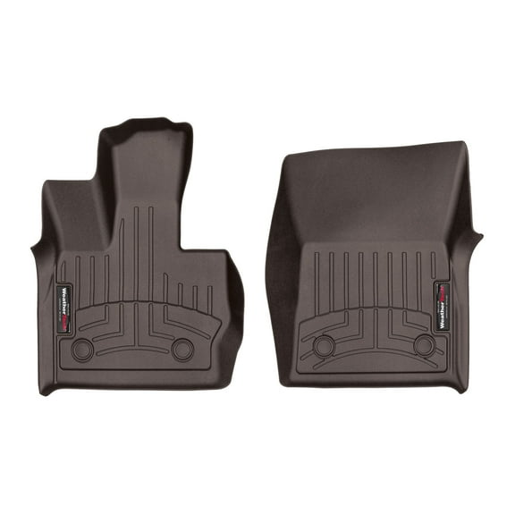 WeatherTech Custom Fit FloorLiners compatible with Mercedes AMG G 63, G-Class, AMG G 63 SUV, G-Class SUV, gclasssuveqtech - 1st Row (Driver & Passenger), Cocoa