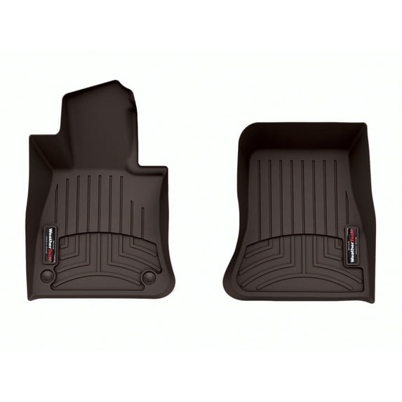 WeatherTech Custom Fit FloorLiners compatible with 4718121 - 1st Row (Driver & Passenger) Cocoa