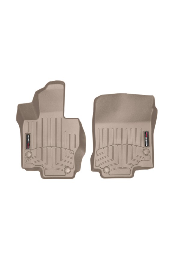 Custom Fit FloorLiners compatible with Mercedes Maybach GLS SUV, AMG GLE 53 SUV, GLE SUV, AMG GLE 53 Coupe, AMG GLE 63 S Coupe, AMG GLE 63 S SUV - 1st Row (Driver & Passenger), Tan