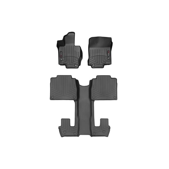 WeatherTech Custom Fit FloorLiners compatible with Mercedes GLS-Class, GLS SUV, AMG GLS 63 SUV, AMG GLS 63 - Complete Set (1st Row, 1-Piece 2nd/3rd Row), Black