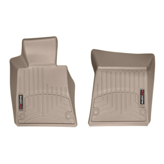 WeatherTech Custom Fit FloorLiners compatible with Mercedes AMG SLK 55, AMG SLC 43, SLC-Class, SLK 55 AMG, SLK-Class - 1st Row (Driver & Passenger), Tan