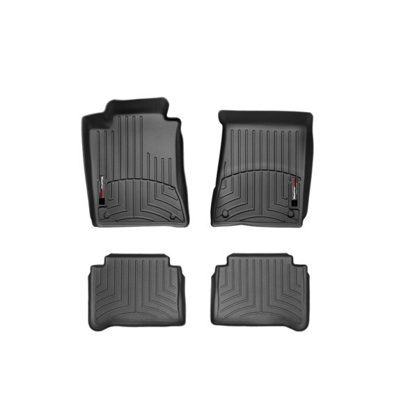 WeatherTech Custom Fit FloorLiners compatible with Mercedes CLS 55 AMG, CLS-Class, CLS 63 AMG, E 55 AMG, E 63 AMG, E-Class - 1st & 2nd Row (2-pc. Rear Liner), Black