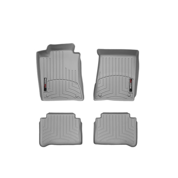 WeatherTech Custom Fit FloorLiners compatible with Mercedes CLS 55 AMG, CLS 63 AMG, CLS-Class, E-Class, E 55 AMG, E 63 AMG - 1st & 2nd Row (2-pc. Rear Liner), Grey