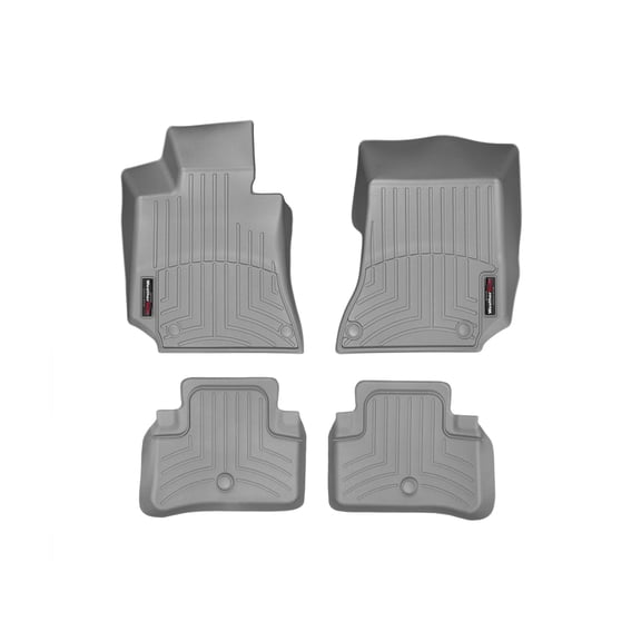 WeatherTech Custom Fit FloorLiners compatible with Mercedes AMG CLS 63 S, CLS 63 AMG, CLS 63 AMG S, CLS-Class - 1st & 2nd Row (2-pc. Rear Liner), Grey