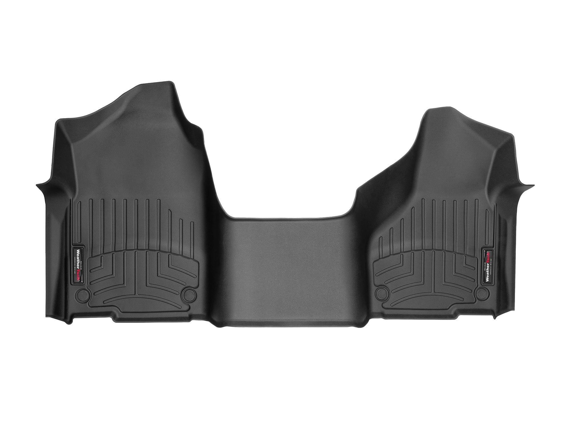 WeatherTech Custom Fit FloorLiners compatible with Ram Truck 2500/3500, Ram Truck 4500/5500, Ram 4500/5500 - 1st Row - Over The Hump, Black