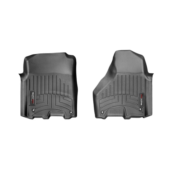WeatherTech Custom Fit FloorLiners compatible with Ram Truck 1500 Classic, Ram 1500, Ram 1500 Classic - 1st Row (Driver & Passenger), Black
