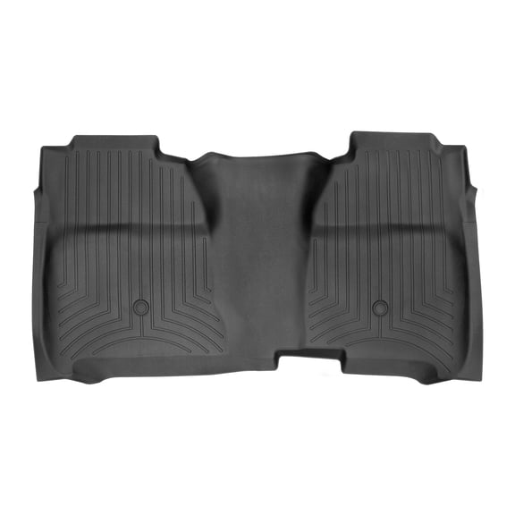 WeatherTech Custom Fit FloorLiners compatible with Sierra 2500HD/3500HD, Silverado 2500HD/3500HD - 2nd Row (full coverage), Black