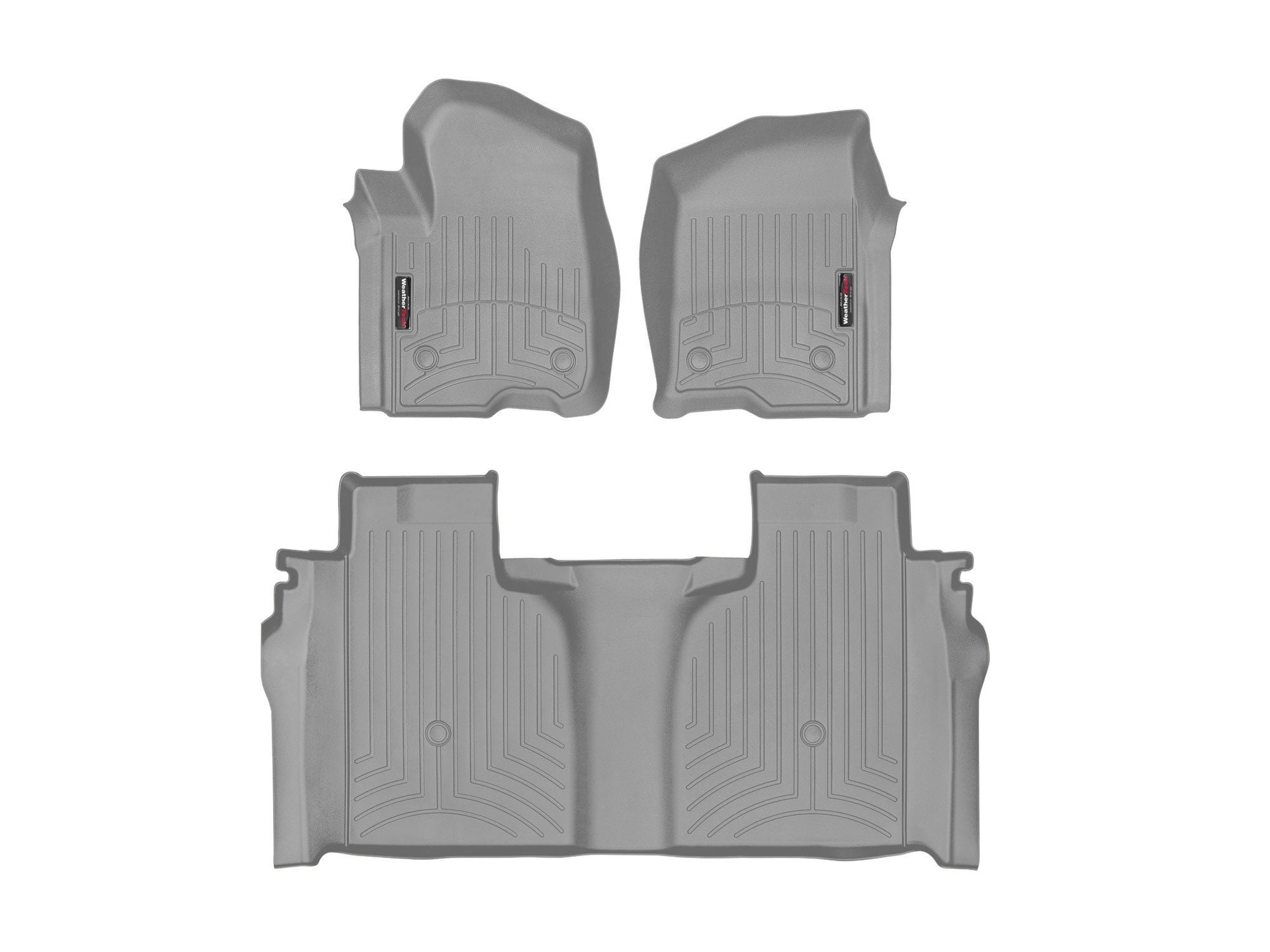 WeatherTech FloorLiner For 2022 Chevrolet Silverado 1500 LTD – Cocoa, Front Row 3-Piece Set