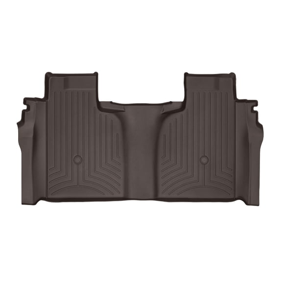 WeatherTech Custom Fit FloorLiners compatible with Silverado 2500HD/3500HD, Silverado 1500, Silverado 1500 LTD, Sierra 2500HD/3500HD, Sierra 1500, Sierra 1500 Limited - 2nd Row, Cocoa