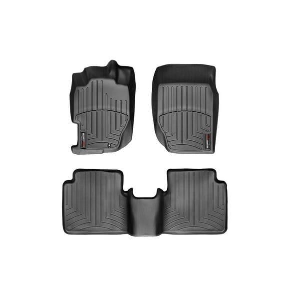WeatherTech Custom Fit FloorLiners compatible with 1998-2002 Honda Accord - 1st & 2nd Row, Black