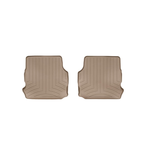 WeatherTech Custom Fit FloorLiners compatible with 1998-2010 VW New Beetle - 2nd Row (2-Piece Liner), Tan