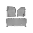 thumbnail image 1 of WeatherTech Custom Fit FloorLiners compatible with 1999-2007 Ford Super Duty - 1st & 2nd Row, Grey, 1 of 5