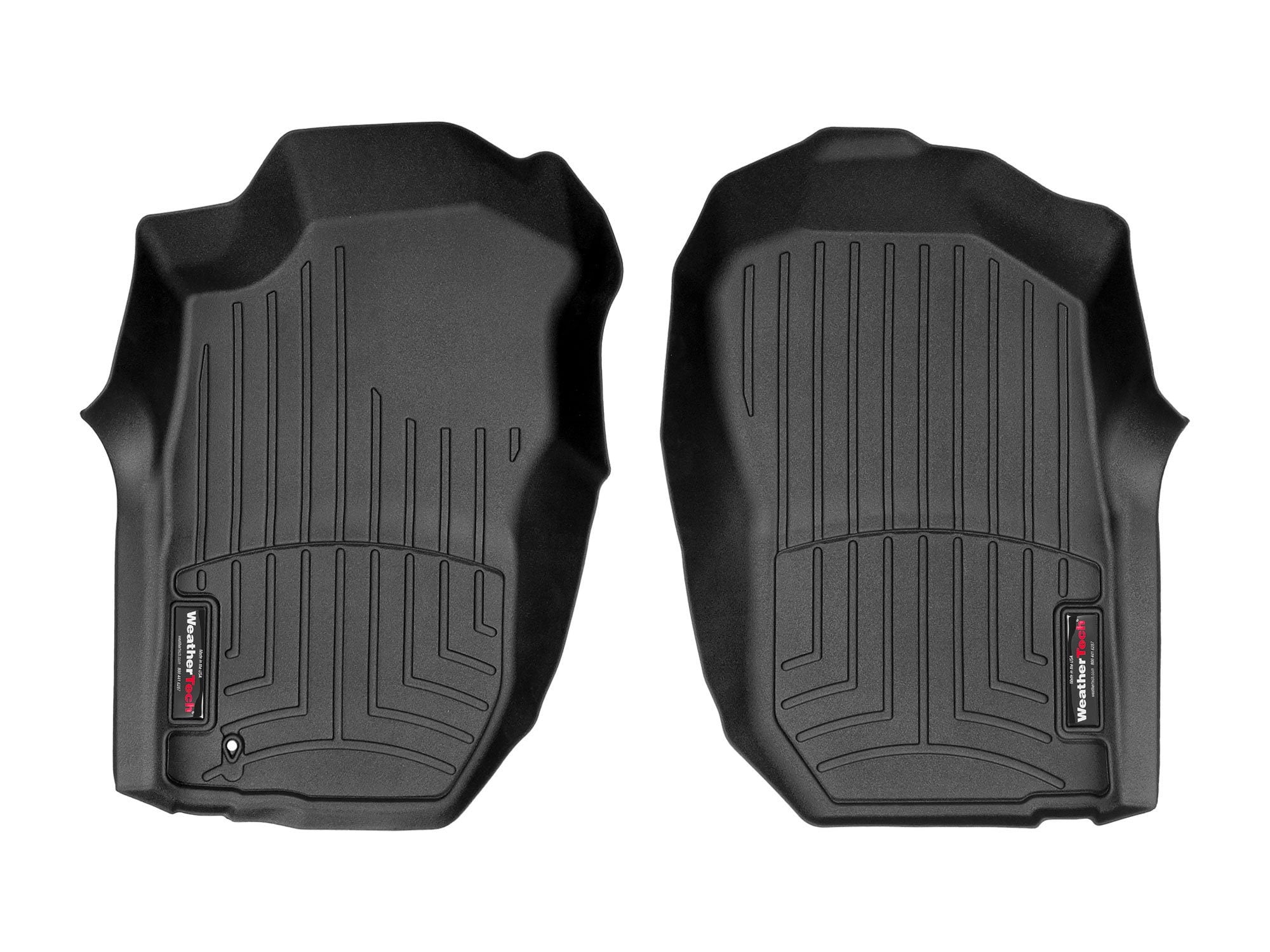 WeatherTech Custom Fit FloorLiners compatible with 2001-2004 Toyota Tacoma - 1st Row (Driver & Passenger), Black