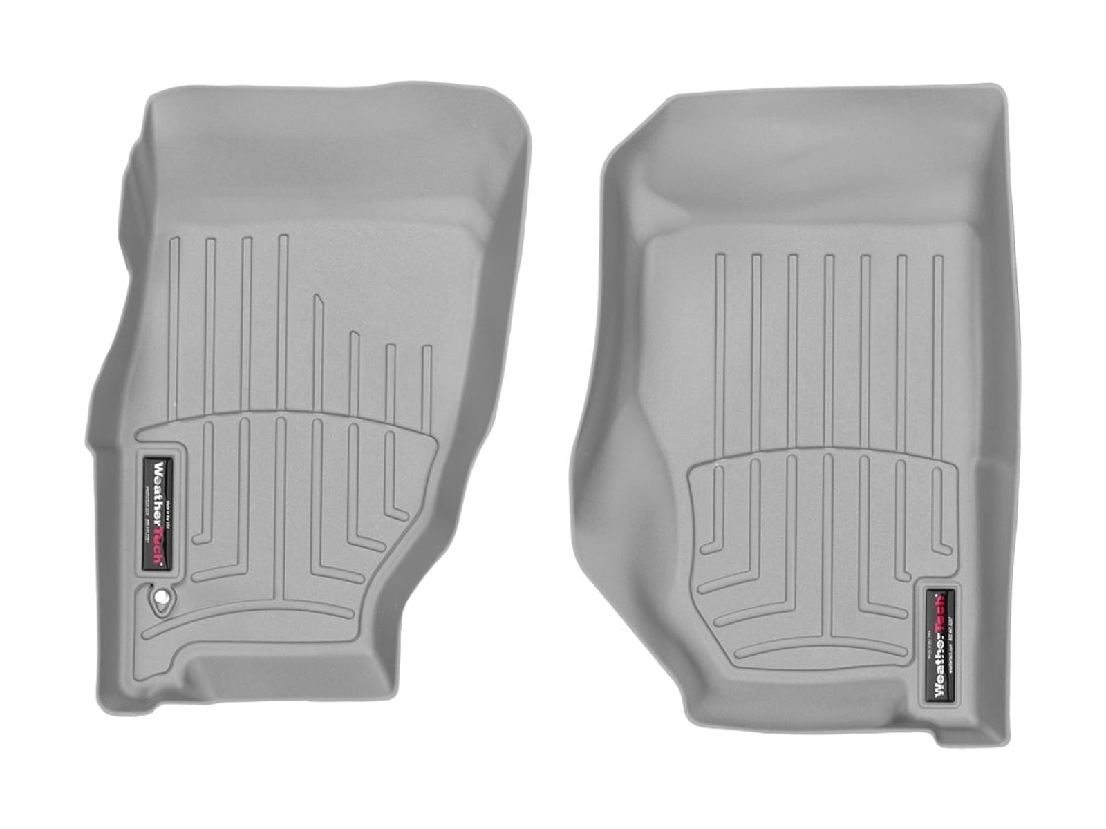 WeatherTech Custom Fit FloorLiners compatible with 2002-2007 Jeep Liberty - 1st Row (Driver & Passenger), Grey