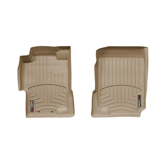 WeatherTech Custom Fit FloorLiners compatible with 2003-2007 Honda Accord - 1st Row (Driver & Passenger), Tan