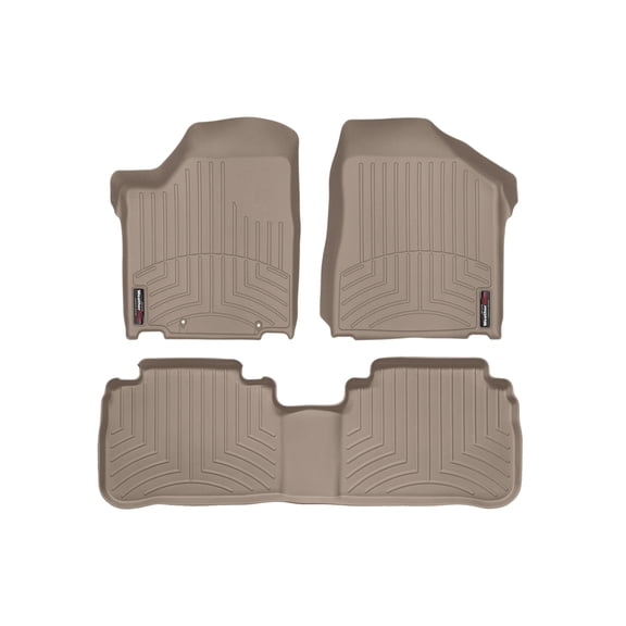 WeatherTech Custom Fit FloorLiners compatible with 2003-2007 Nissan Murano - 1st & 2nd Row, Tan