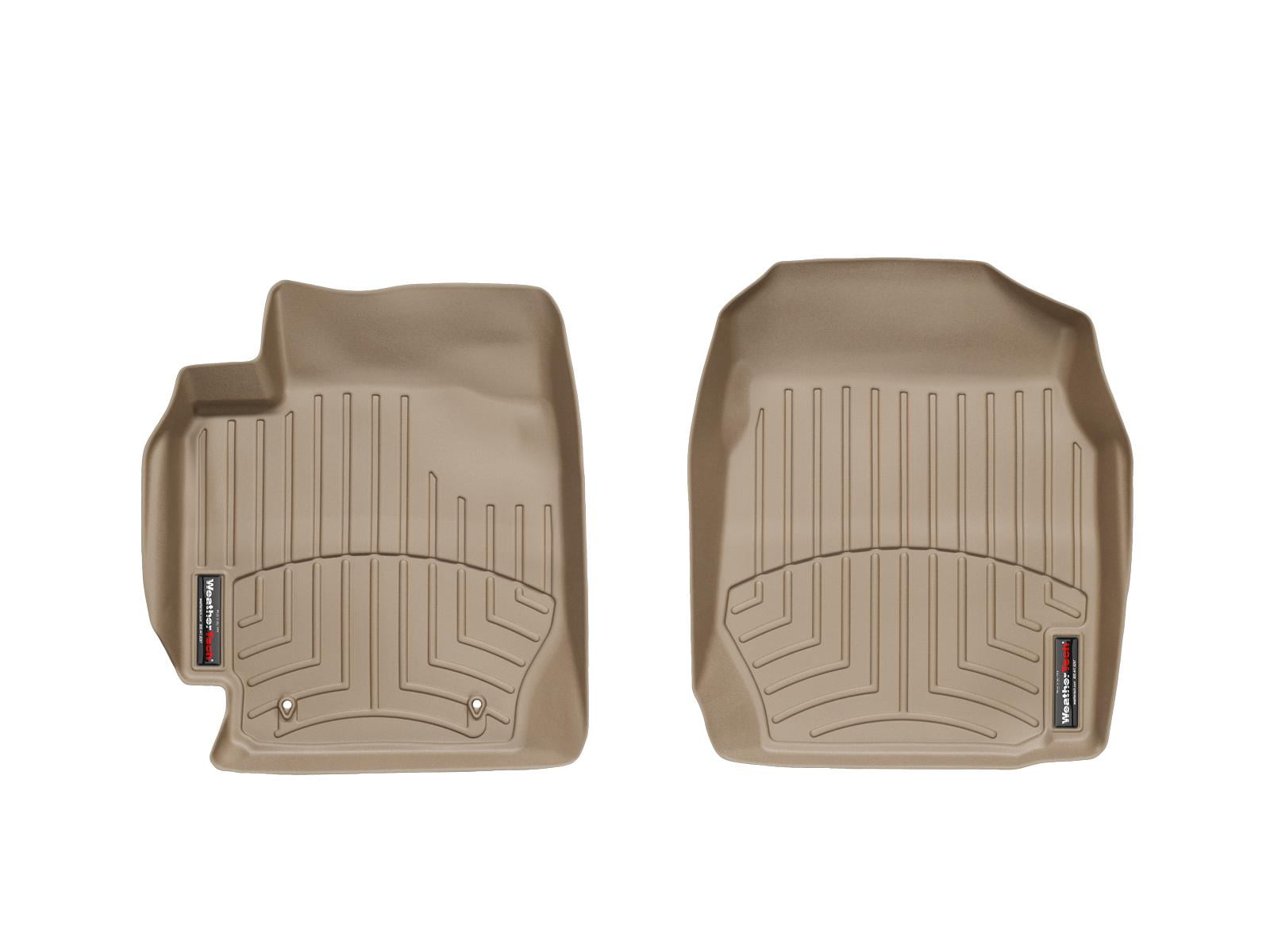 WeatherTech Custom Fit FloorLiners compatible with 2003-2008 Toyota Corolla - 1st Row (Driver & Passenger), Tan