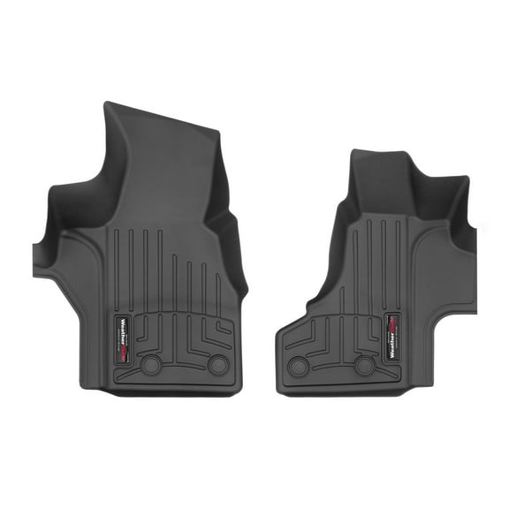 WeatherTech Custom Fit FloorLiners compatible with 2003-2014 Ford Econoline E-Series - 1st Row (Driver & Passenger), Black