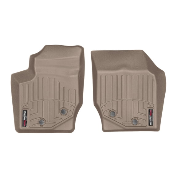 WeatherTech Custom Fit FloorLiners compatible with 2003-2014 Volvo XC90 - 1st Row (Driver & Passenger), Tan