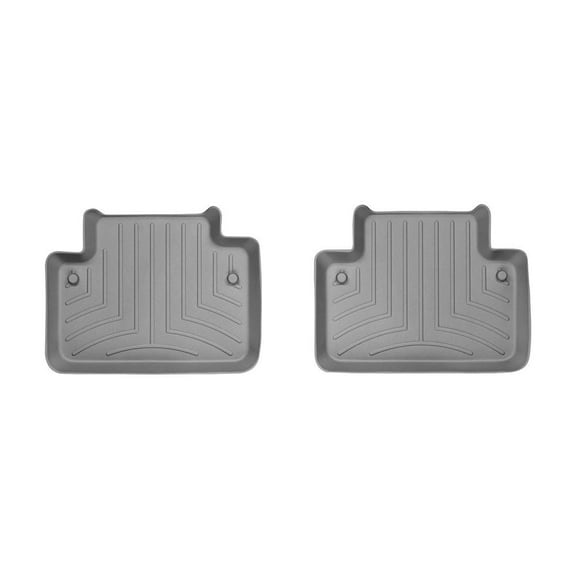 WeatherTech Custom Fit FloorLiners compatible with 2003-2014 Volvo XC90 - 2nd Row (2-Piece Liner), Grey