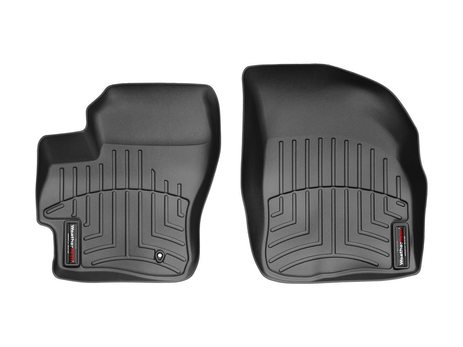 WeatherTech Custom Fit FloorLiners compatible with 2004-2009 Mazda MAZDA3 - 1st Row (Driver & Passenger), Black