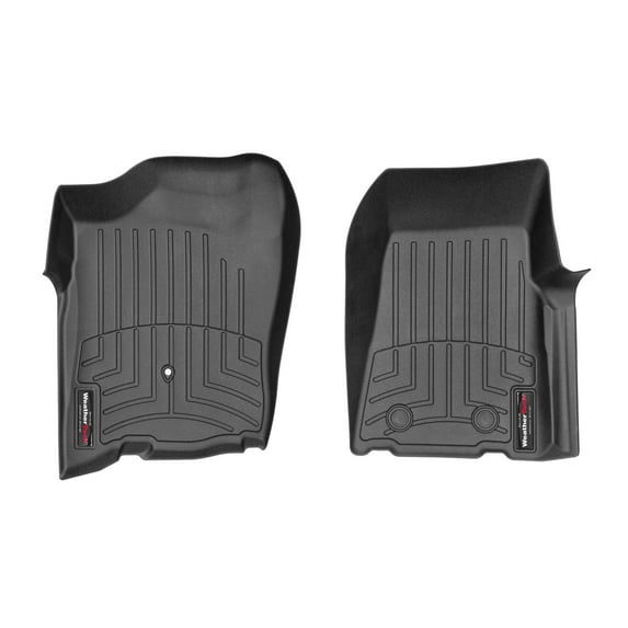 WeatherTech Custom Fit FloorLiners compatible with 2004-2010 Ford Ranger - 1st Row (Driver & Passenger), Black