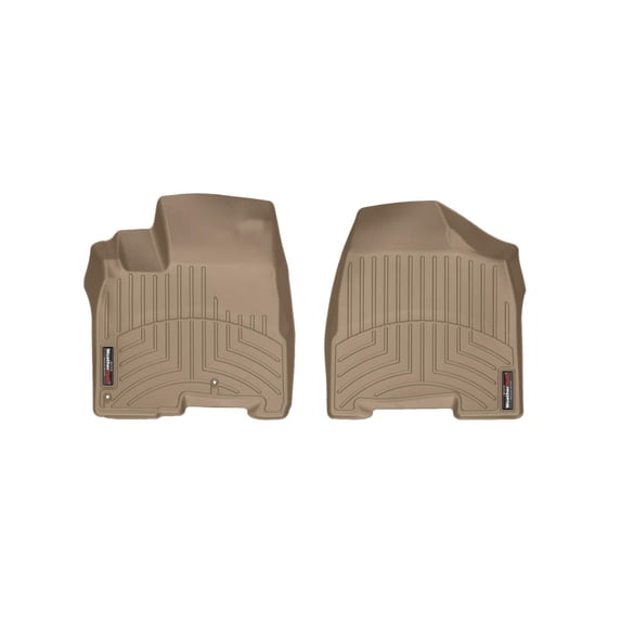 WeatherTech Custom Fit FloorLiners compatible with 2004-2010 Toyota Sienna - 1st Row (Driver & Passenger), Tan
