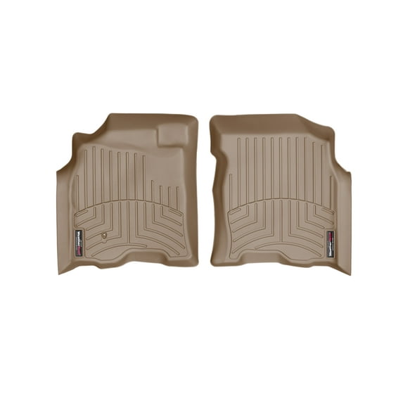 WeatherTech Custom Fit FloorLiners compatible with 2004-2004 Toyota Tundra - 1st Row (Driver & Passenger), Tan