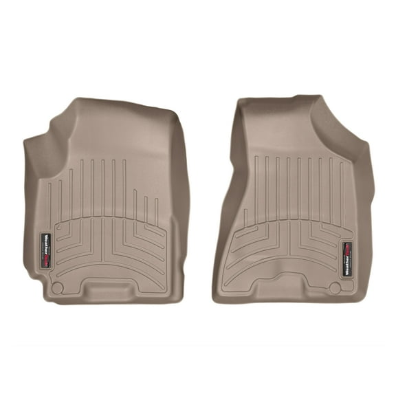 WeatherTech Custom Fit FloorLiners compatible with 2005-2010 Kia Sportage - 1st Row (Driver & Passenger), Tan