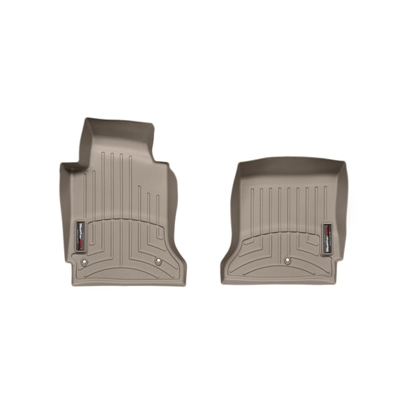 WeatherTech Custom Fit FloorLiners compatible with 2005-2011 Chevrolet Corvette - 1st Row (Driver & Passenger), Tan
