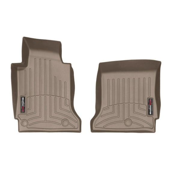 WeatherTech Custom Fit FloorLiners compatible with 2005-2013 Chevrolet Corvette - 1st Row (Driver & Passenger), Tan