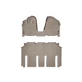 thumbnail image 1 of WeatherTech Custom Fit FloorLiners compatible with 2008-2012 Kia Sedona - 1st Row Over-The-Hump & 2nd Row, Tan, 1 of 5