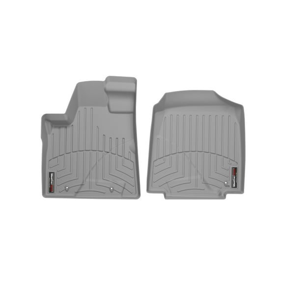 WeatherTech Custom Fit FloorLiners compatible with 2006-2008 Honda Pilot - 1st Row (Driver & Passenger), Grey