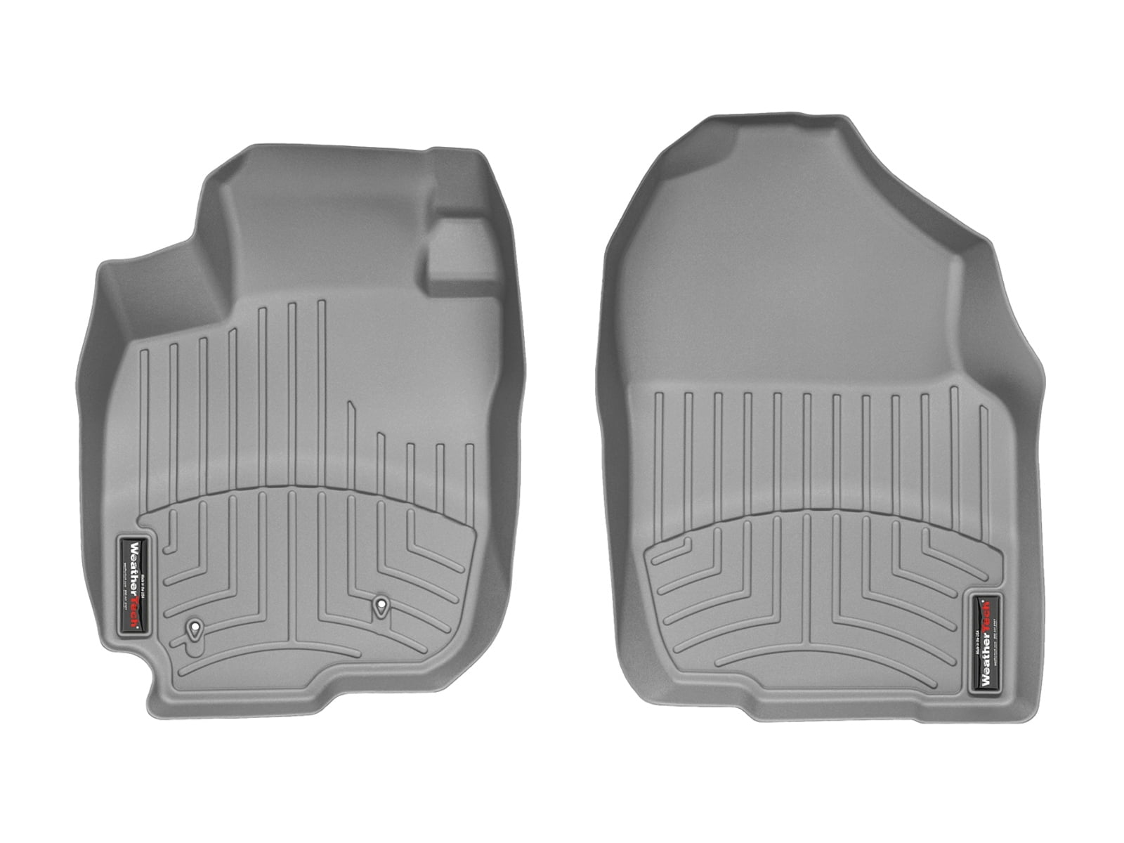 WeatherTech Custom Fit FloorLiners compatible with 2006-2012 Toyota RAV4 - 1st Row (Driver & Passenger), Grey