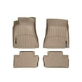 thumbnail image 1 of WeatherTech Custom Fit FloorLiners compatible with 2006-2013 Lexus IS - 1st & 2nd Row (2-pc. Rear Liner), Tan, 1 of 5