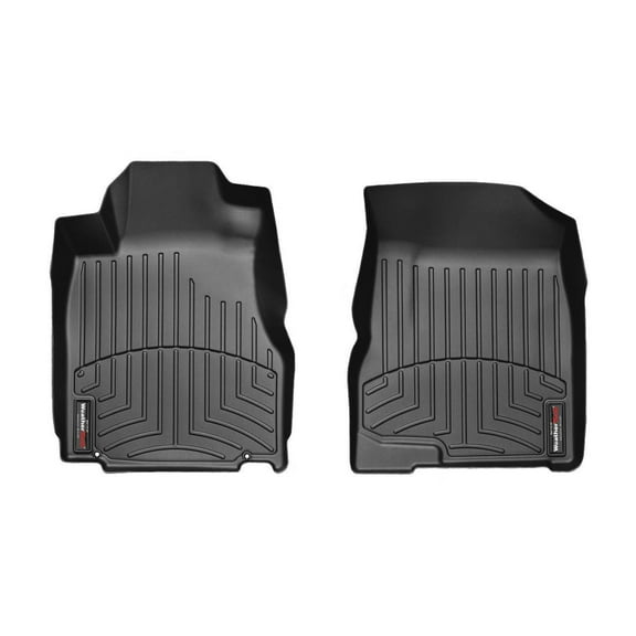 WeatherTech Custom Fit FloorLiners compatible with 2007-2011 Honda CR-V - 1st Row (Driver & Passenger), Black