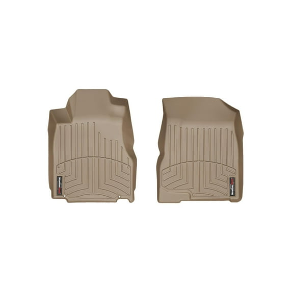 WeatherTech Custom Fit FloorLiners compatible with 2007-2011 Honda CR-V - 1st Row (Driver & Passenger), Tan