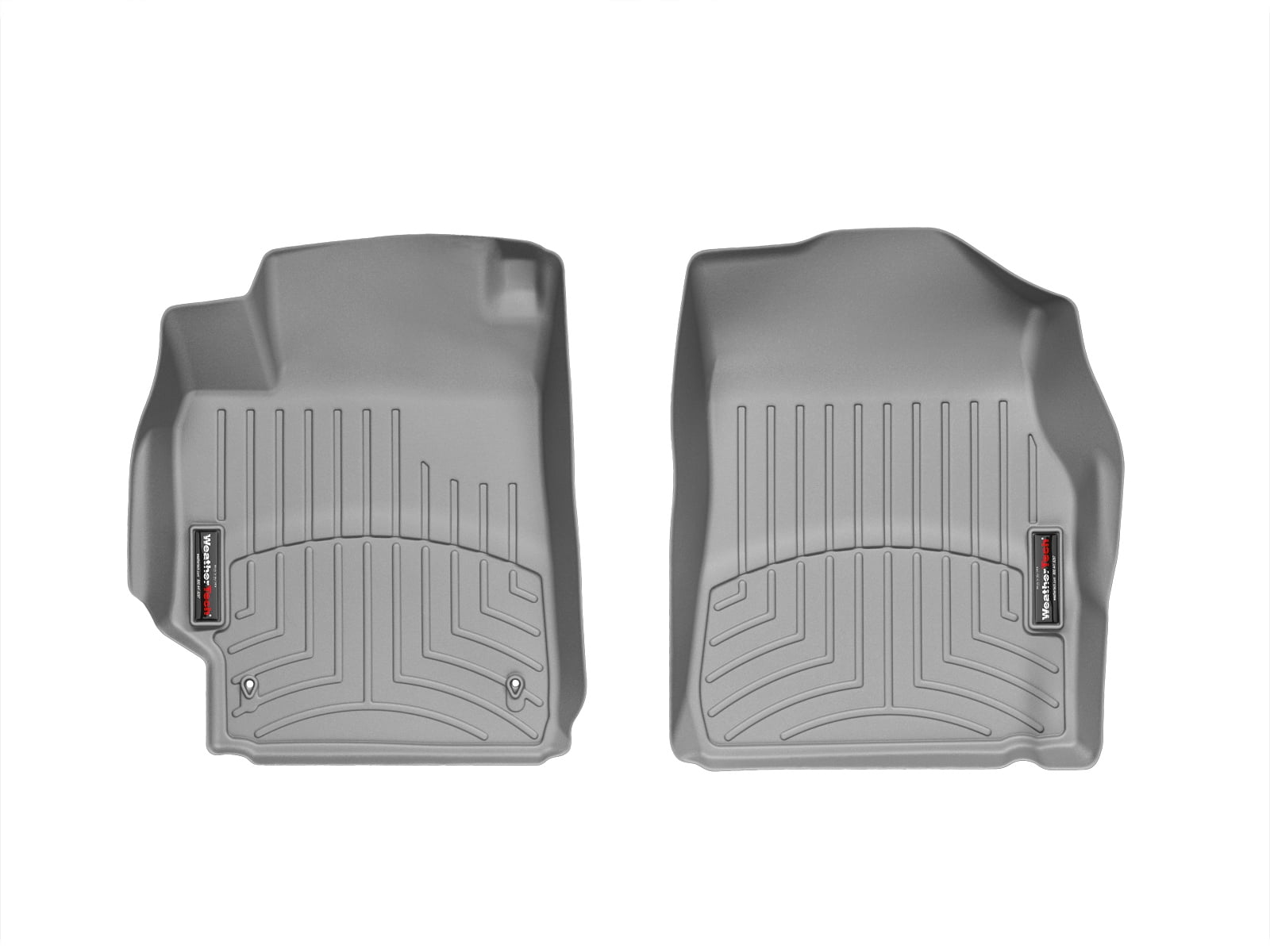 WeatherTech Custom Fit FloorLiners compatible with 2007-2011 Toyota Camry - 1st Row (Driver & Passenger), Grey