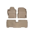 thumbnail image 1 of WeatherTech Custom Fit FloorLiners compatible with 2007-2011 Toyota Yaris - 1st & 2nd Row, Tan, 1 of 5