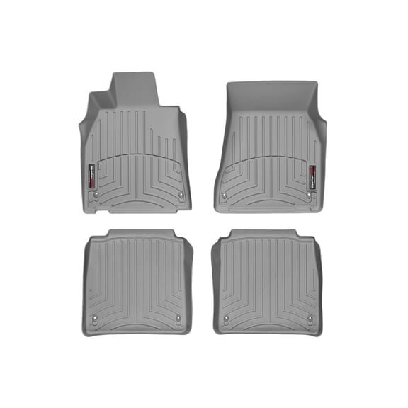 WeatherTech Custom Fit FloorLiners compatible with 2007-2012 Lexus LS - 1st & 2nd Row (2-pc. Rear Liner), Grey