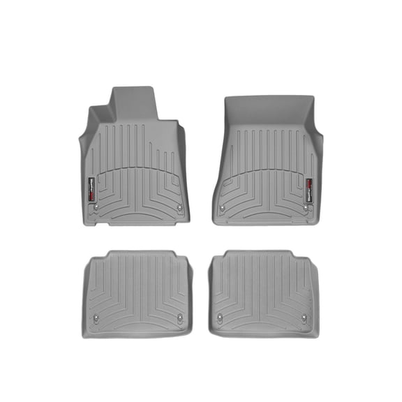 WeatherTech Custom Fit FloorLiners compatible with 2007-2012 Lexus LS - 1st & 2nd Row (2-pc. Rear Liner), Grey