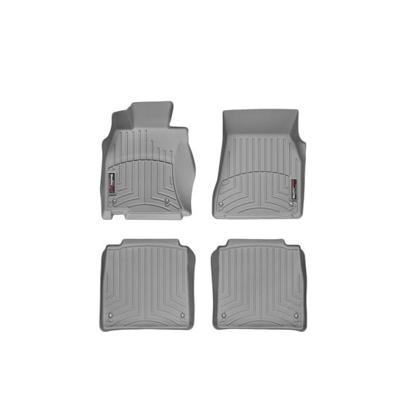 WeatherTech Custom Fit FloorLiners compatible with 2008-2012 Lexus LS - 1st & 2nd Row (2-pc. Rear Liner), Grey