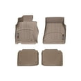 thumbnail image 1 of WeatherTech Custom Fit FloorLiners compatible with 2008-2012 Lexus LS - 1st & 2nd Row (2-pc. Rear Liner), Tan, 1 of 5