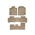 thumbnail image 1 of WeatherTech Custom Fit FloorLiners compatible with 2007-2013 Acura MDX - Complete Set (1st, 2nd, & 3rd Row), Tan, 1 of 5