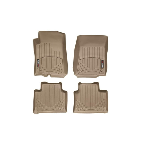 WeatherTech Custom Fit FloorLiners compatible with 2008-2009 Pontiac G8 - 1st & 2nd Row (2-pc. Rear Liner), Tan