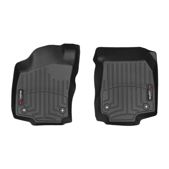 WeatherTech Custom Fit FloorLiners compatible with 2008-2009 Saturn Astra - 1st Row (Driver & Passenger), Black