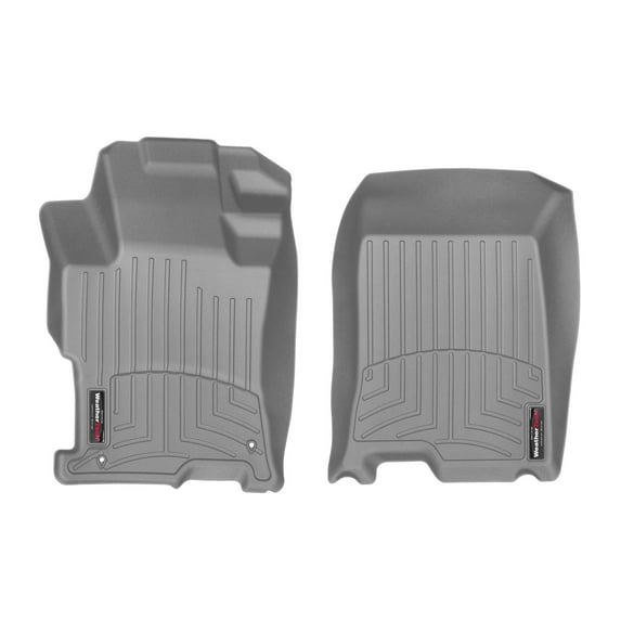 WeatherTech Custom Fit FloorLiners compatible with 2008-2012 Honda Accord - 1st Row (Driver & Passenger), Grey