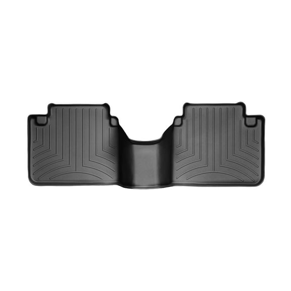 WeatherTech Custom Fit FloorLiners compatible with 2008-2012 Honda Accord - 2nd Row, Black