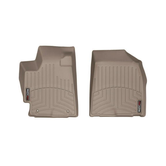 WeatherTech Custom Fit FloorLiners compatible with 2008-2013 Toyota Highlander - 1st Row (Driver & Passenger), Tan