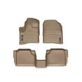 thumbnail image 1 of WeatherTech Custom Fit FloorLiners compatible with 2009-2010 Lincoln MKS - 1st & 2nd Row, Tan, 1 of 5